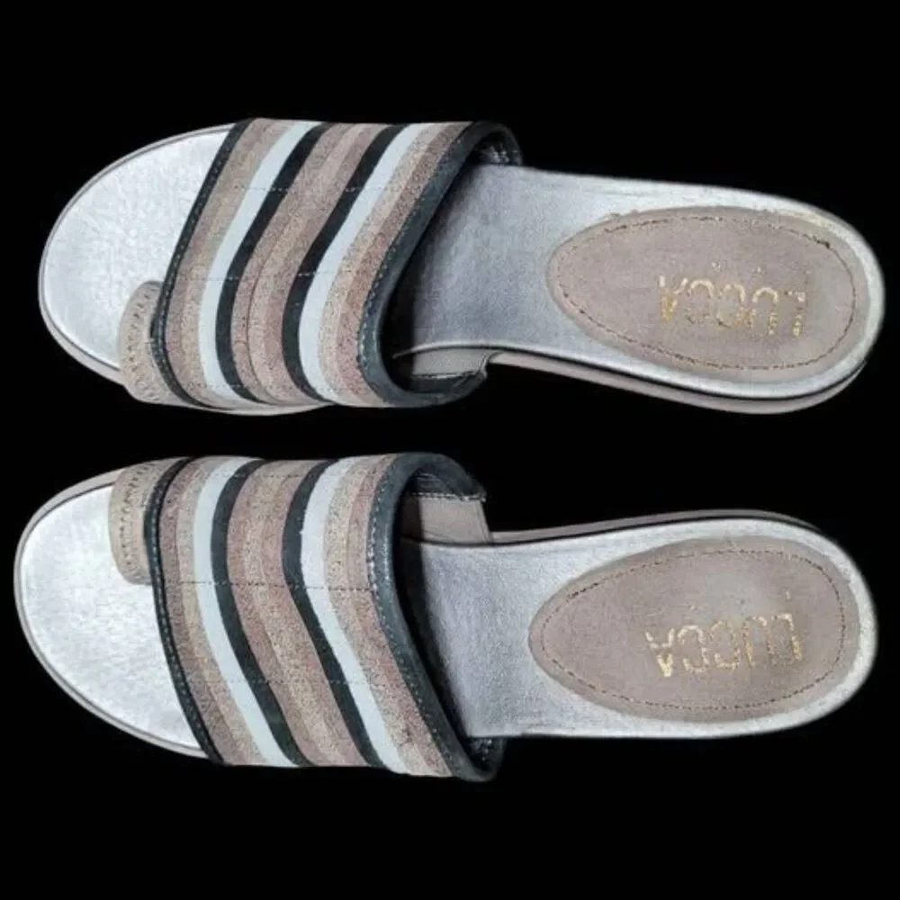 Lucca Land Women's Wedge Sandals Size 9.5